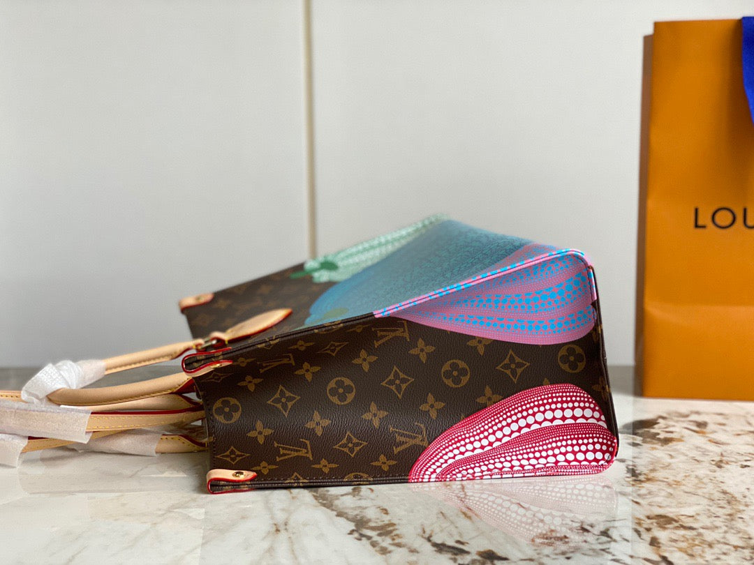 Louis Vuitton Onthego With Yayoi Kusama Presbyopic Pumpkin Bag