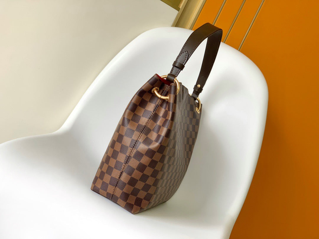 Louis Vuitton Graceful Monogram Canvas In Brown Retro Checkerboard