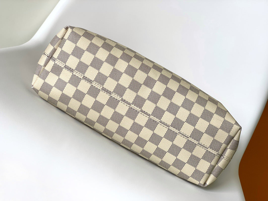 Louis Vuitton Graceful Monogram Canvas In Beige Retro Checkerboard