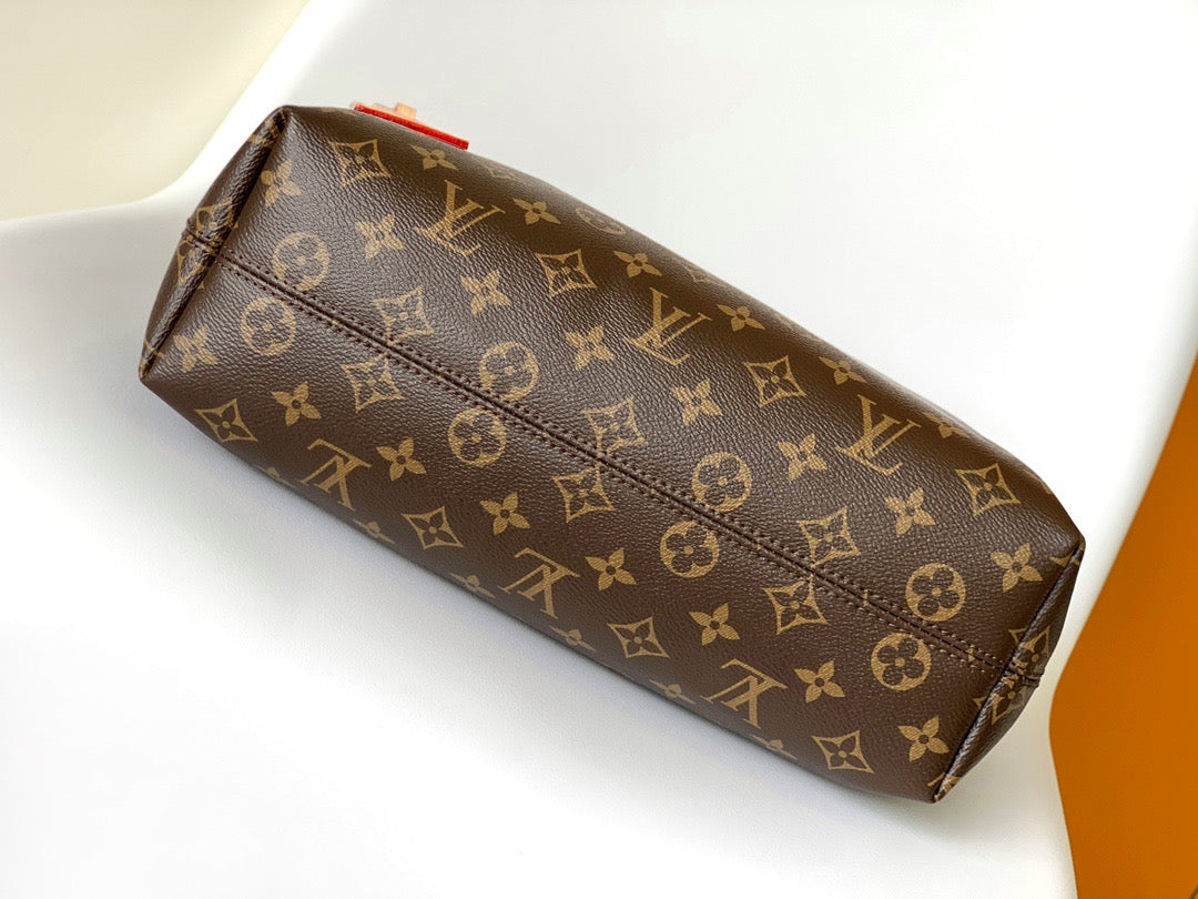 Louis Vuitton Graceful In Brown Old Presbyopia With Rose Red Lining