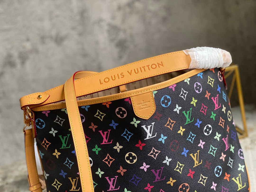 Louis Vuitton Graceful Monogram Canvas In Black Tricolor Retro Presbyopia