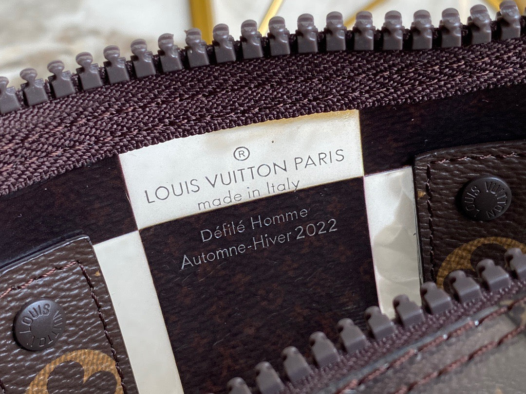 Louis Vuitton Keepall Bandouliere 25 Monogram Brown Presbyopic Checkerboard