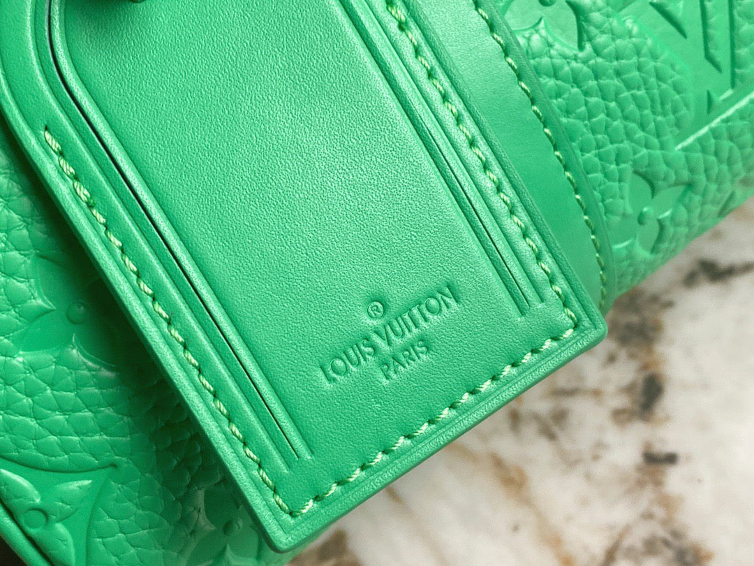 Louis Vuitton Keepall Bandouliere 25 Monogram Embossed Green