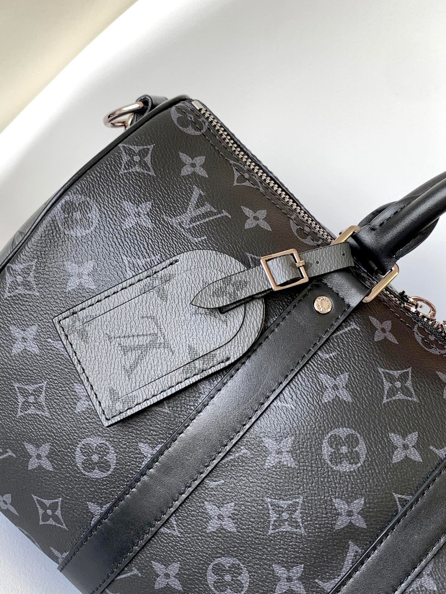 Louis Vuitton Keepall Bandouliere 35 Monogram Embossed Black