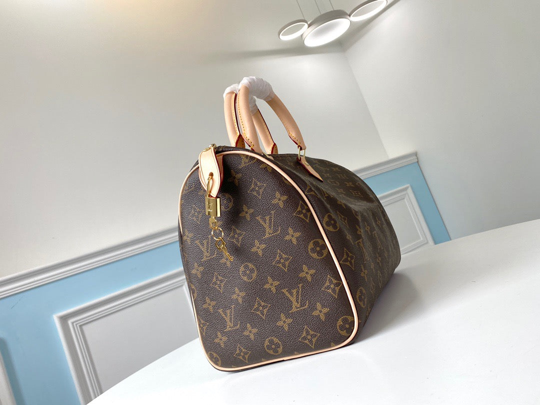 Louis Vuitton Keepall Bandouliere 35 Monogram Brown Classic Presbyopia