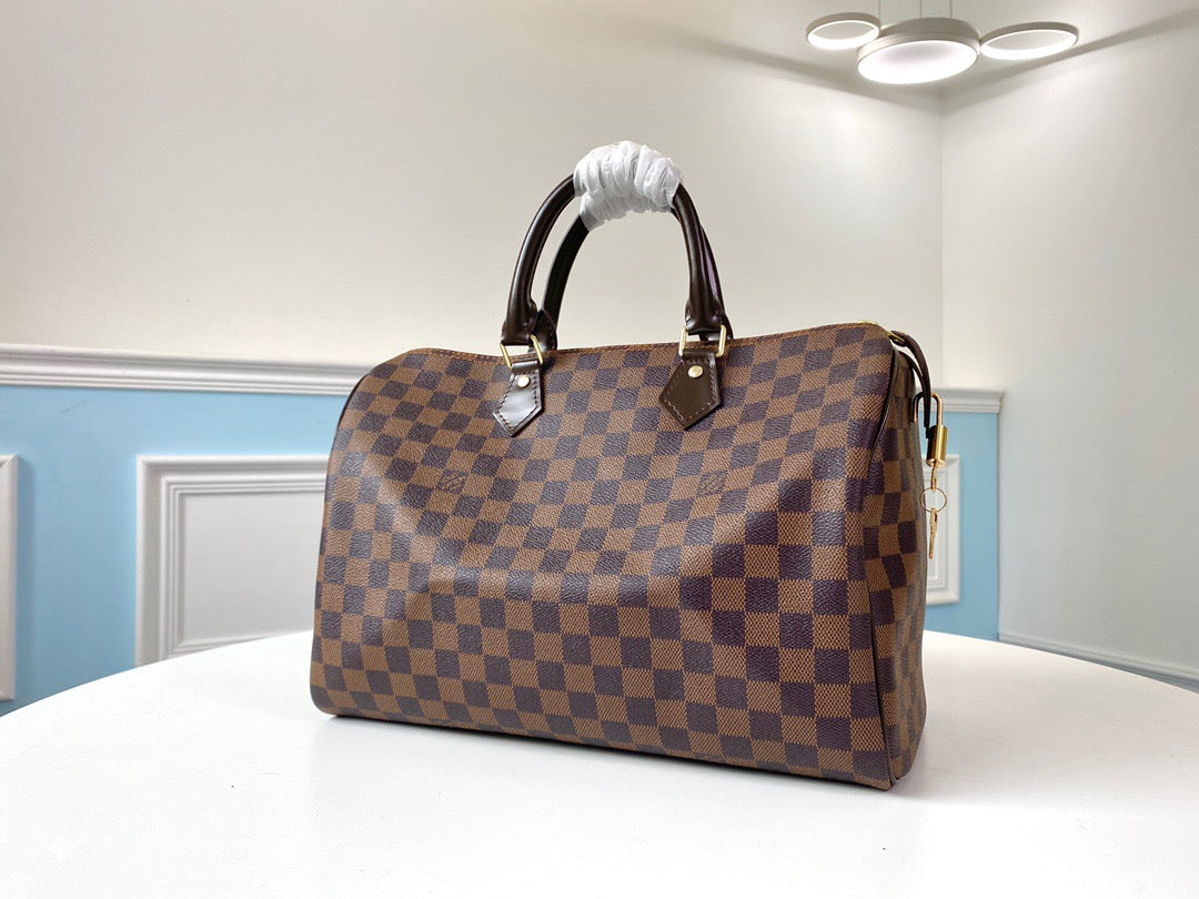 Louis Vuitton Keepall Bandouliere 35 Monogram Brown Checkerboard