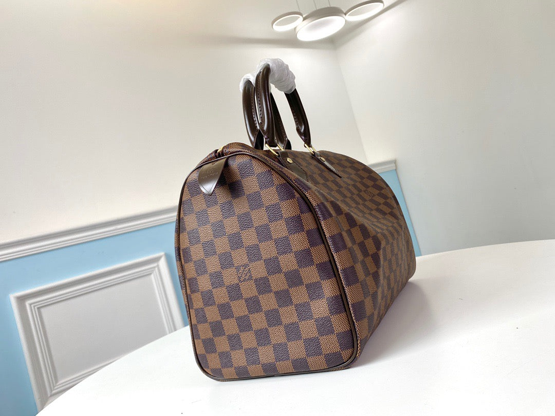 Louis Vuitton Keepall Bandouliere 35 Monogram Brown Checkerboard