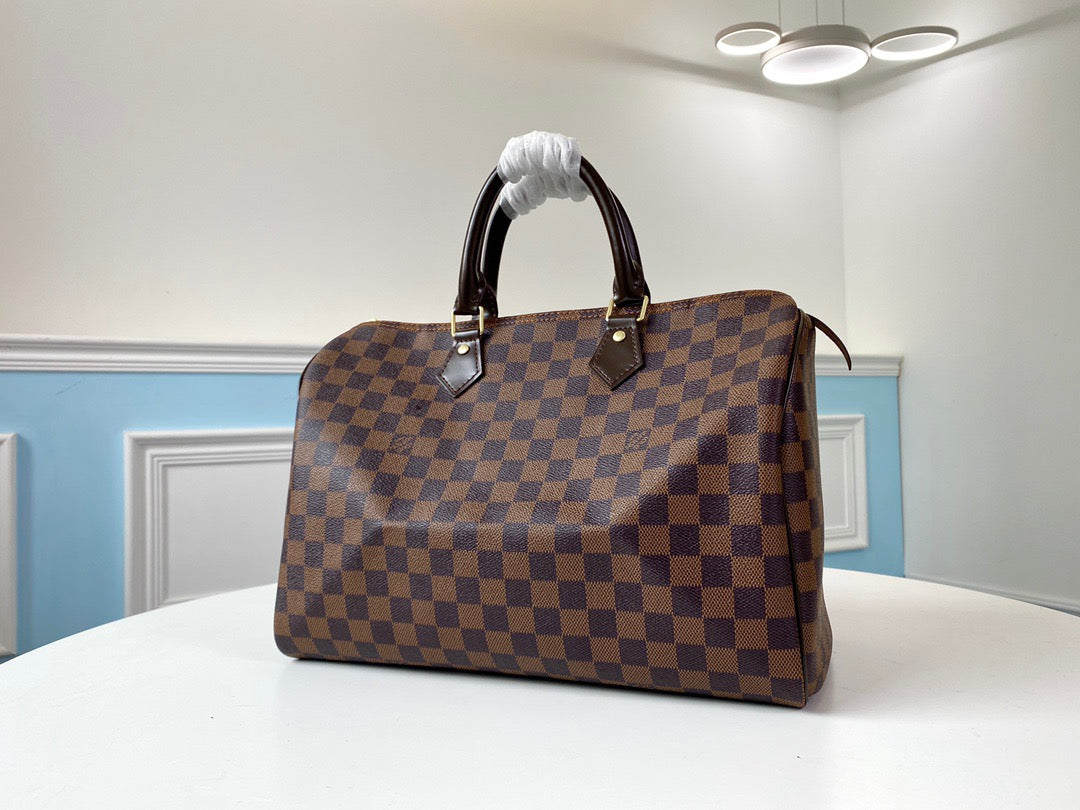 Louis Vuitton Keepall Bandouliere 35 Monogram Brown Checkerboard