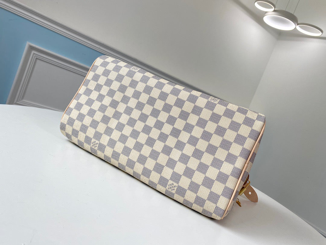 Louis Vuitton Keepall Bandouliere 35 Monogram White Checkerboard