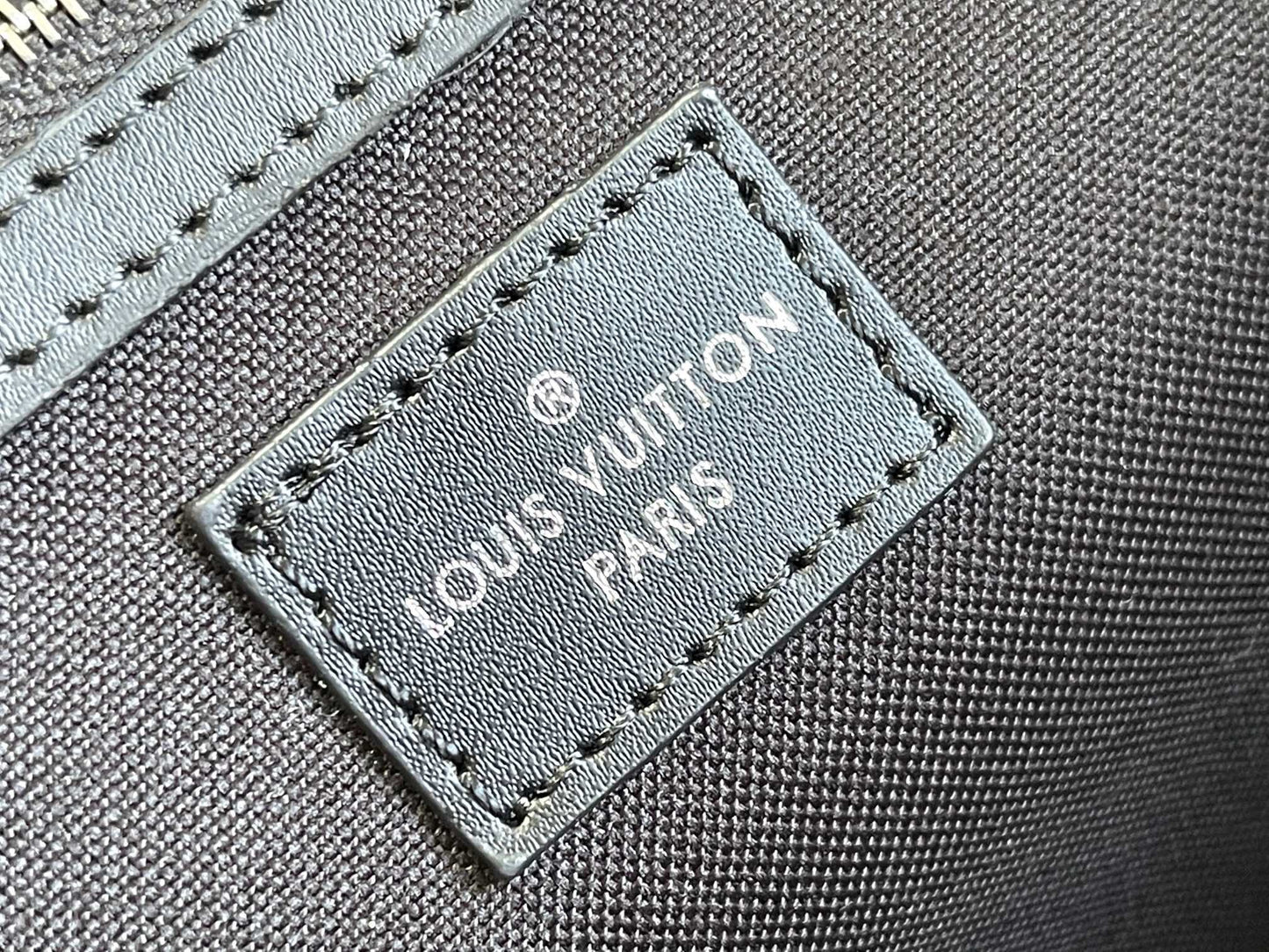 Louis Vuitton Nylon Embroidered Keepall Bandouliere 45 Black