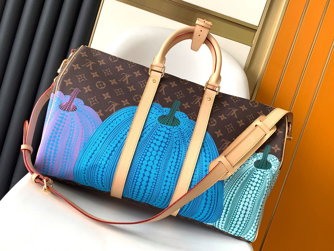 Louis Vuitton Keepall 45 Yayoi Kusama Pumpkin Bag Series