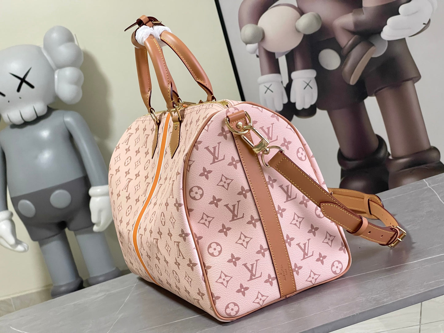 Louis Vuitton Keepall Bandouliere 45 Monogram Pink Presbyopia