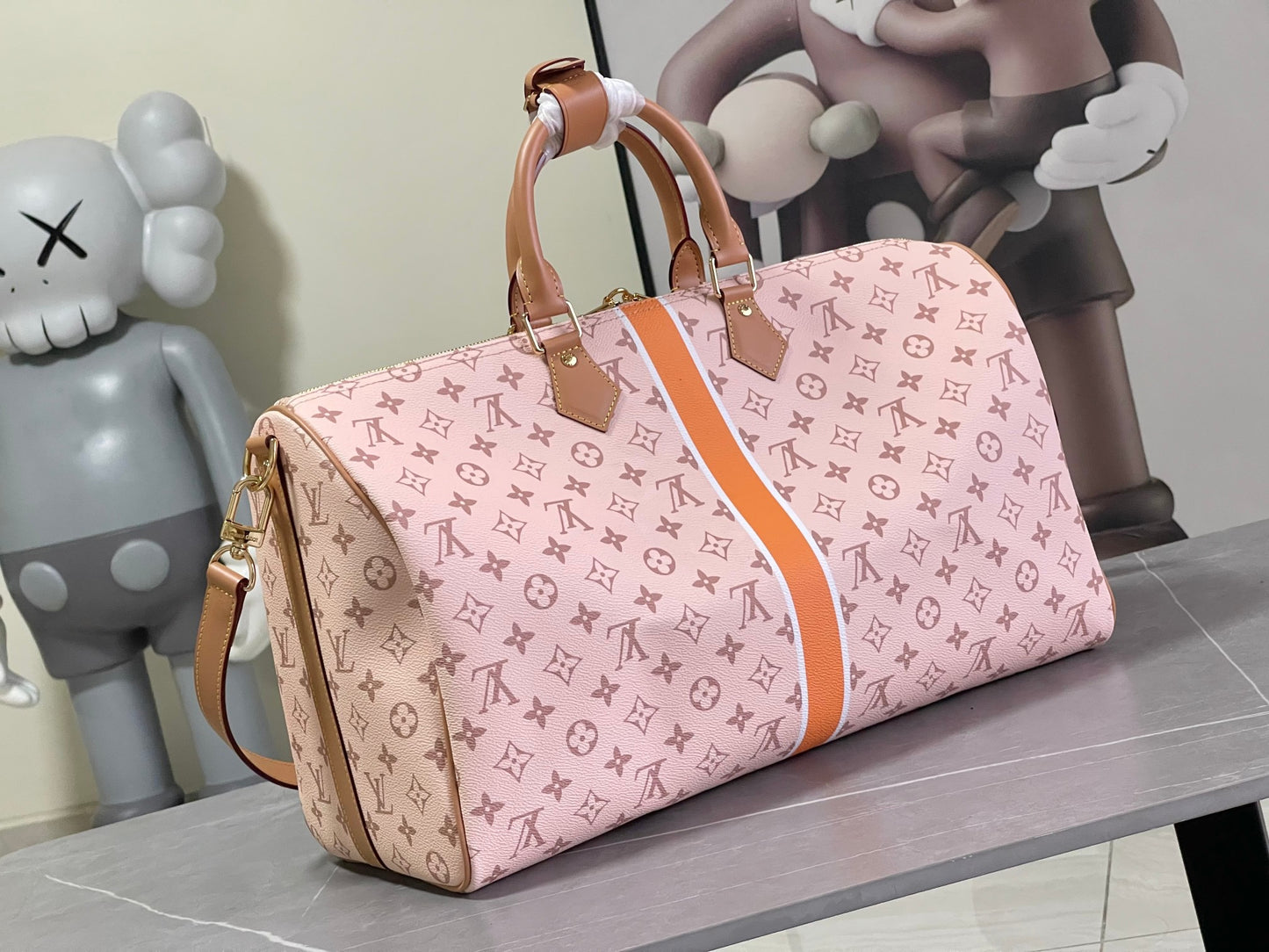 Louis Vuitton Keepall Bandouliere 45 Monogram Pink Presbyopia