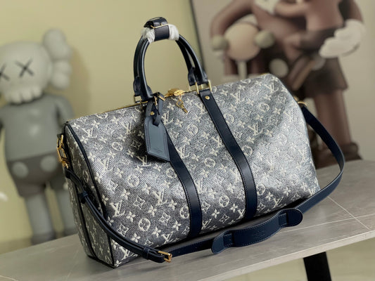 Louis Vuitton Monogram Eclipse Keepall Bandouliere 45