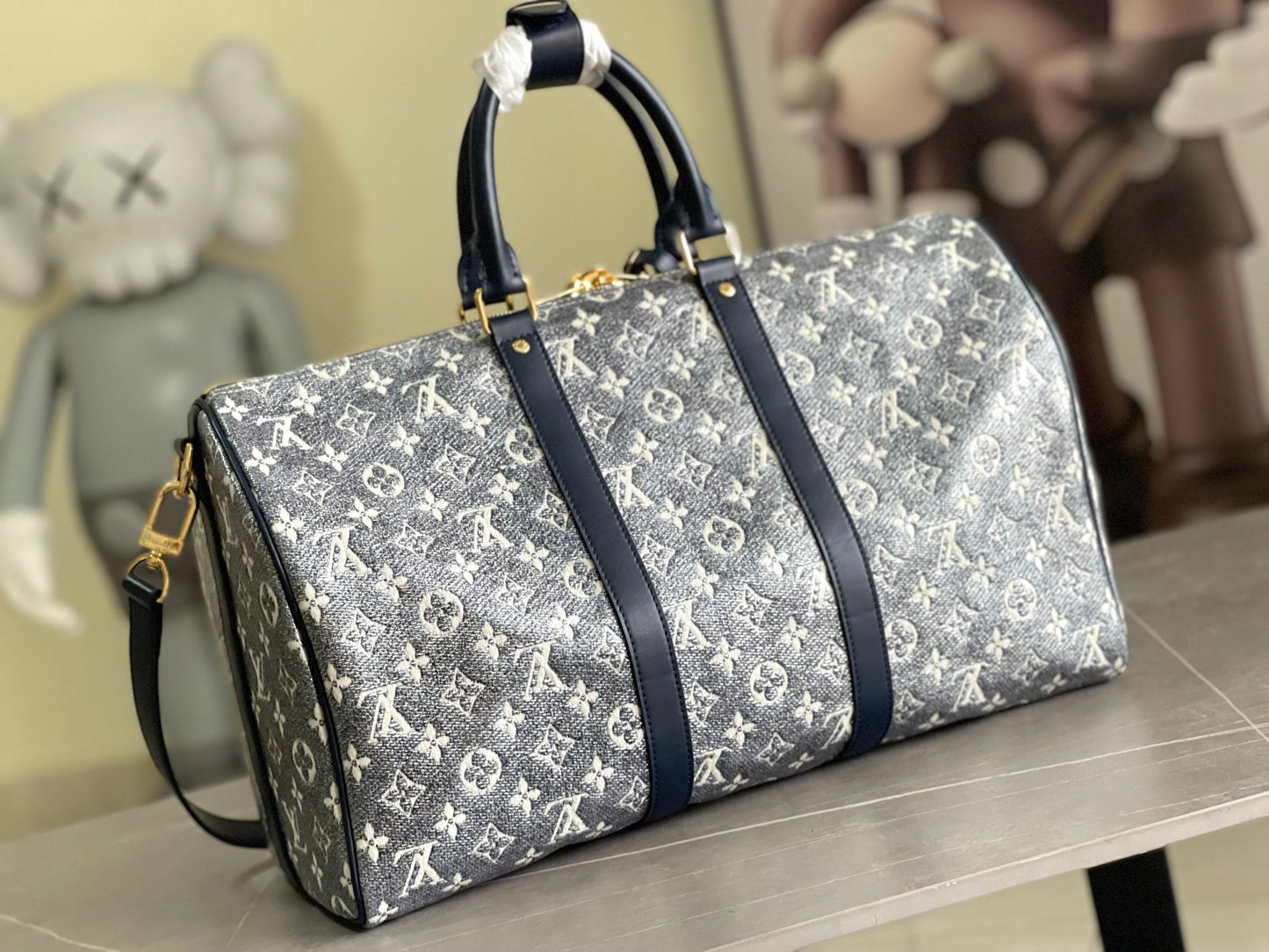 Louis Vuitton Monogram Eclipse Keepall Bandouliere 45