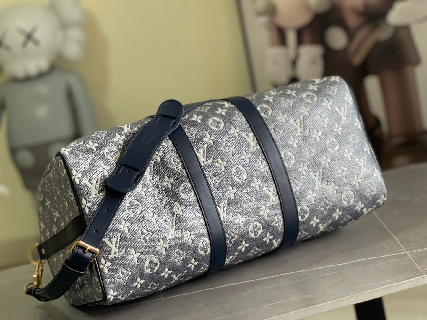 Louis Vuitton Monogram Eclipse Keepall Bandouliere 45