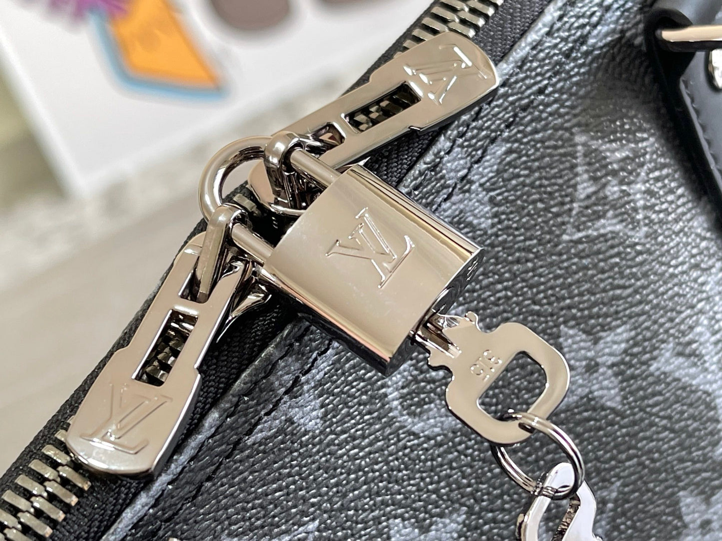 Louis Vuitton Keepall 50 Obsidian And Silver Presbyopia Series