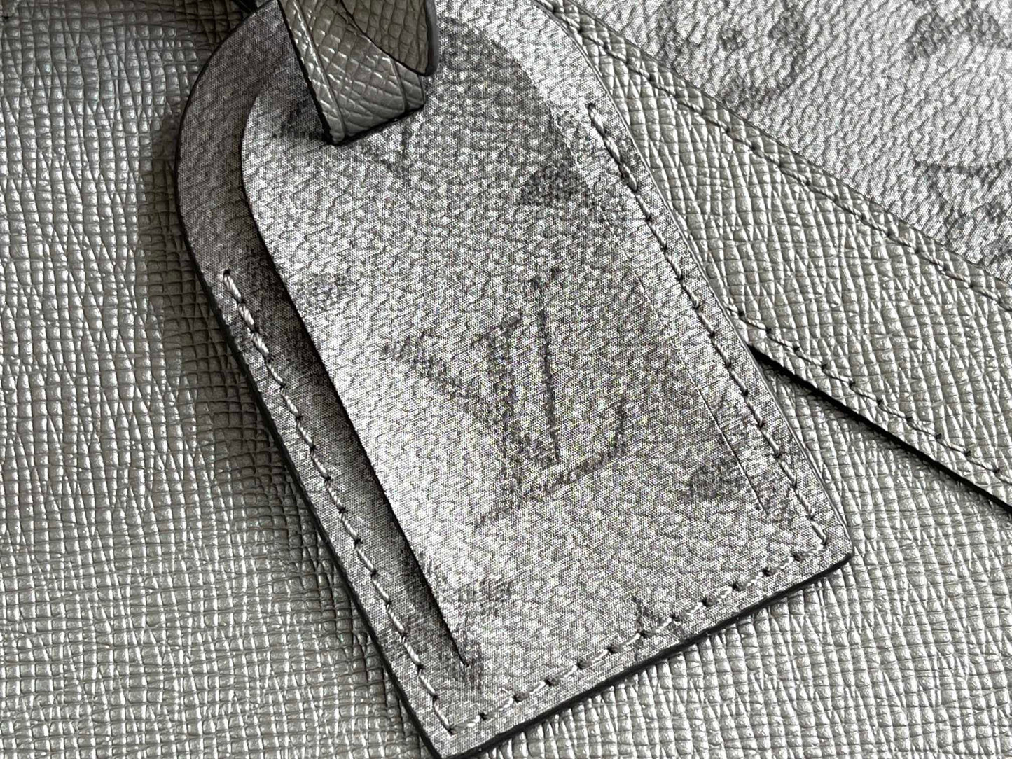 Louis Vuitton Keepall Bandouliere 50 Monogram Embossed Gray