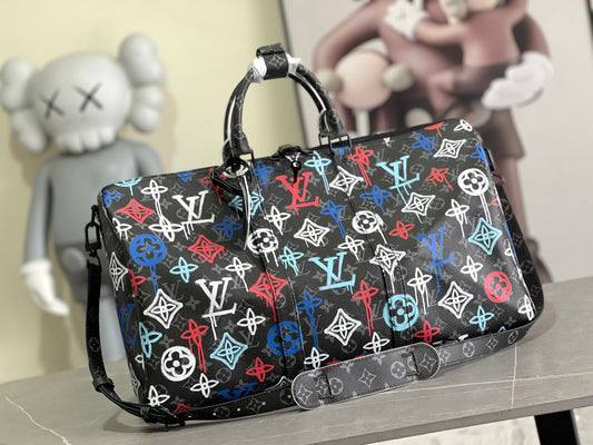 Louis Vuitton Keepall Bandouliere 50 Monogram Graffiti Series