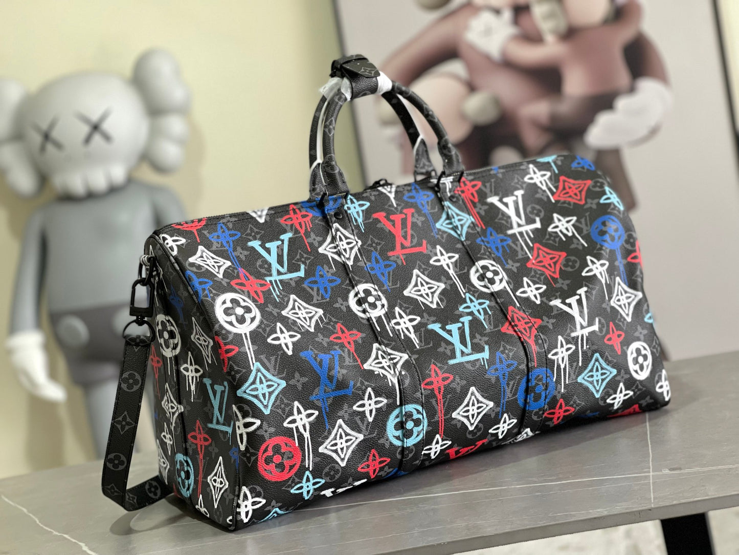 Louis Vuitton Keepall Bandouliere 50 Monogram Graffiti Series