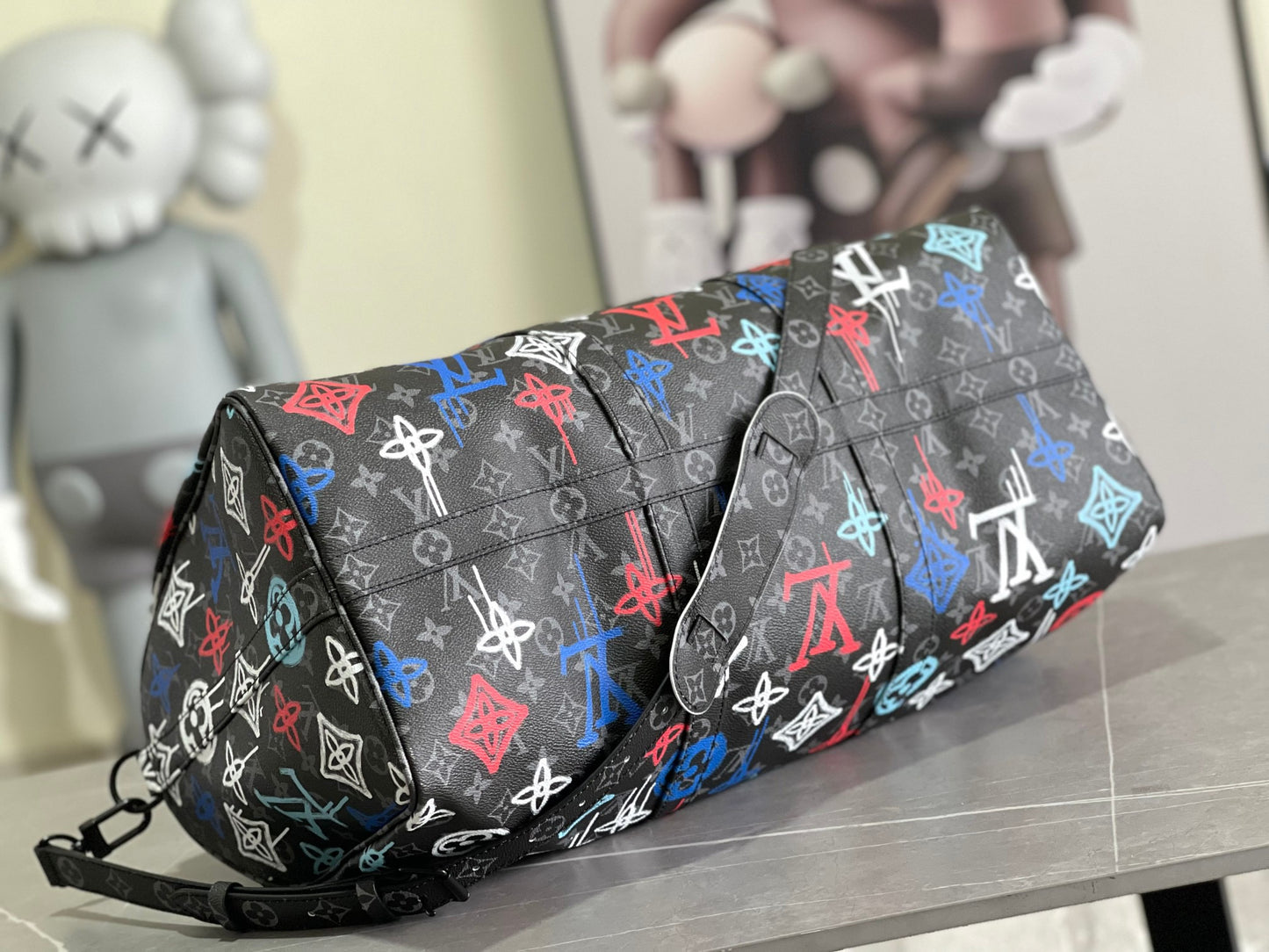 Louis Vuitton Keepall Bandouliere 50 Monogram Graffiti Series