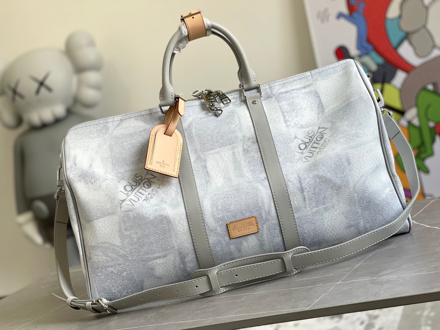 Louis Vuitton Keepall Bandouliere 50 Monogram Checkerboard Series