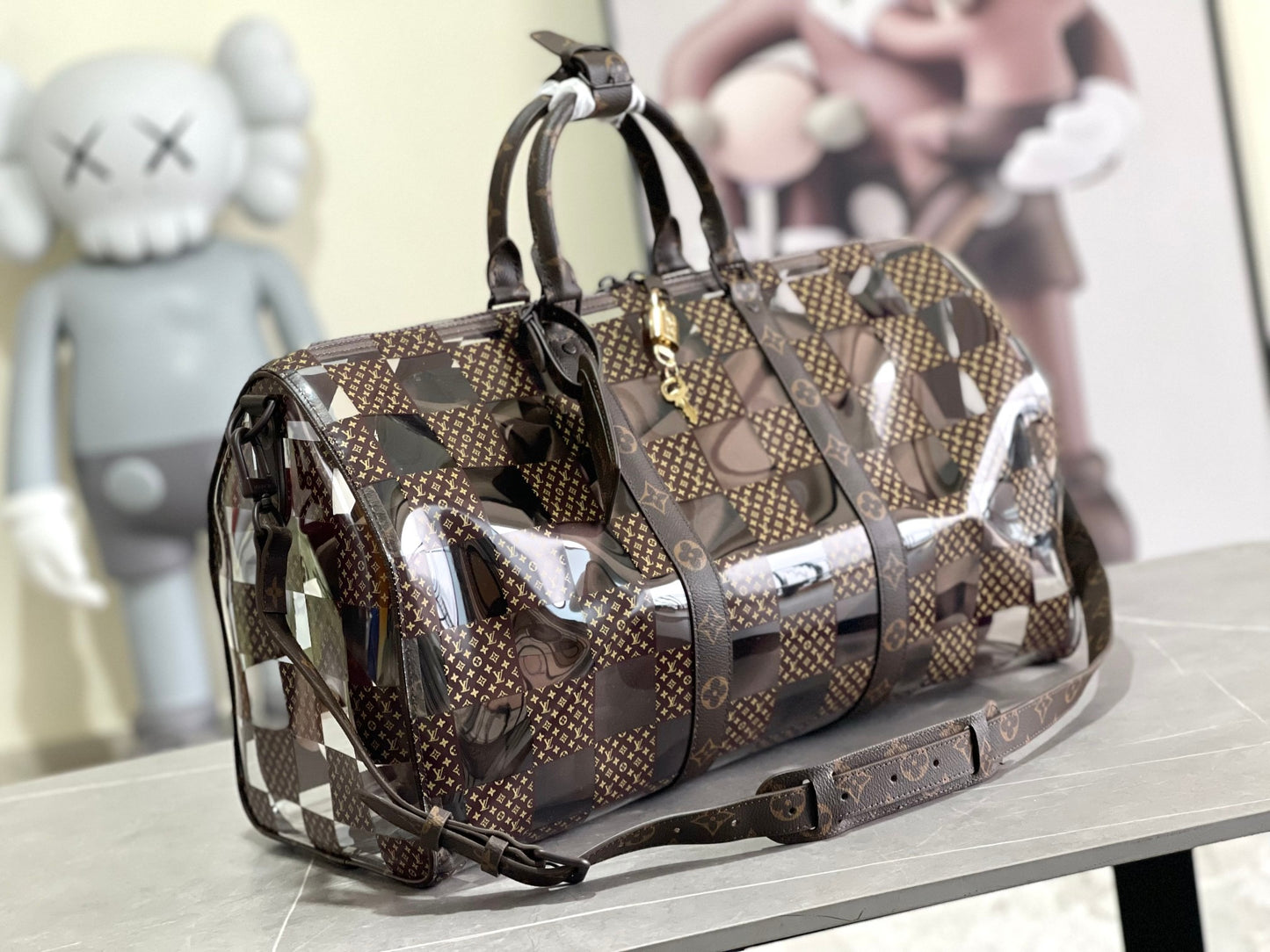 Louis Vuitton Monogram Chess Keepall Bandouliere 50