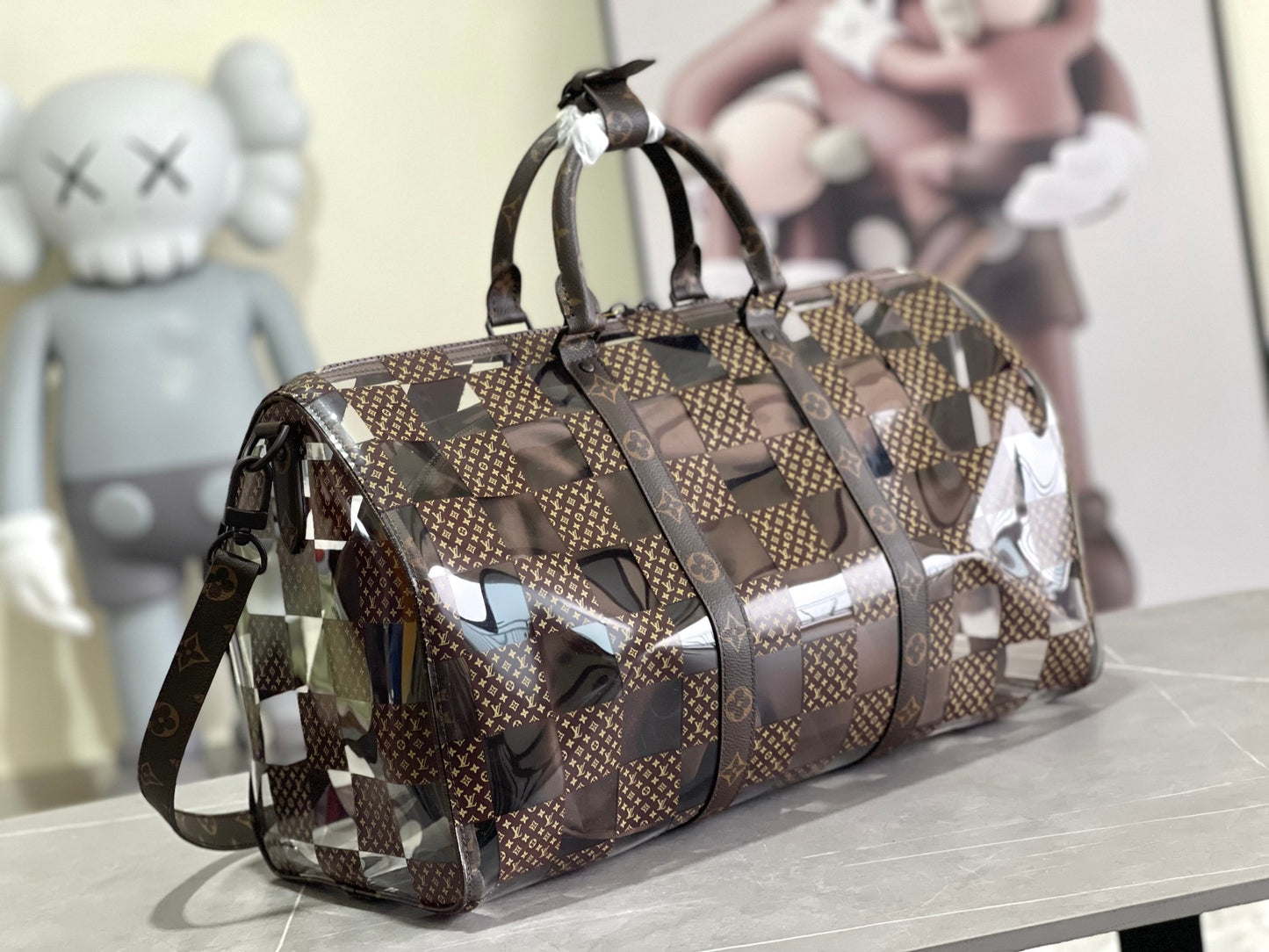 Louis Vuitton Monogram Chess Keepall Bandouliere 50