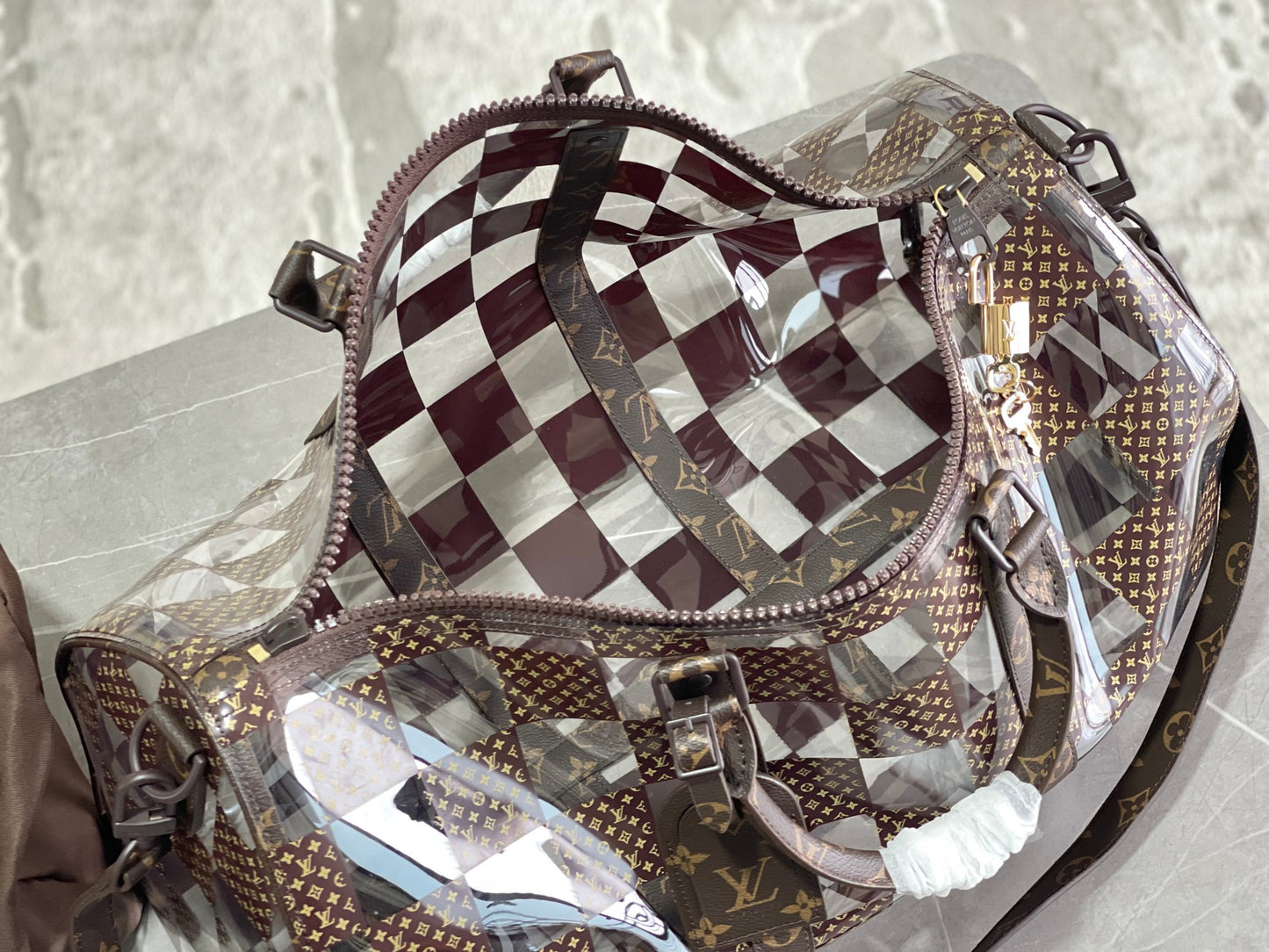 Louis Vuitton Monogram Chess Keepall Bandouliere 50