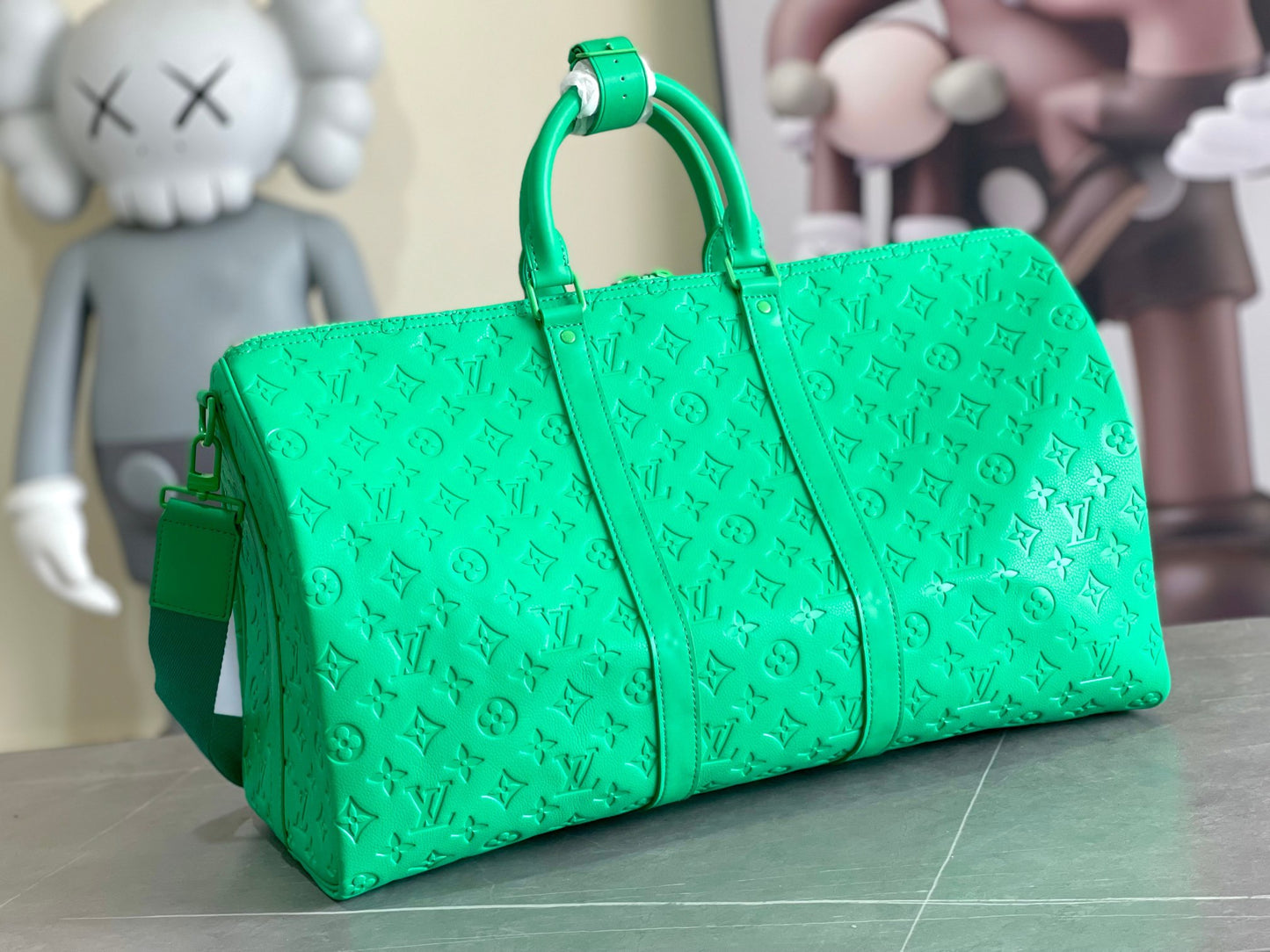 Louis Vuitton Keepall Bandouliere 50 Monogram Presbyopia Green