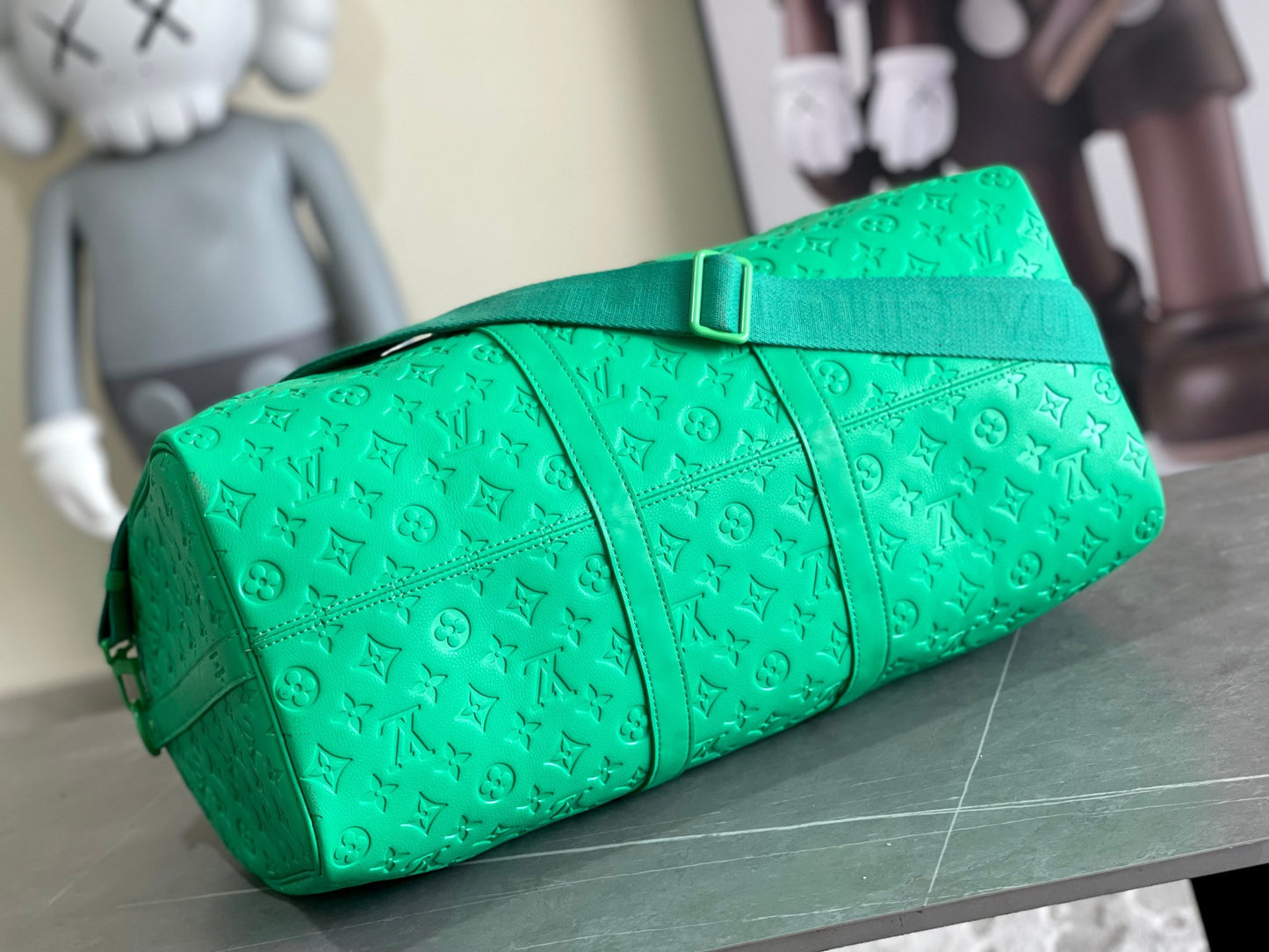 Louis Vuitton Keepall Bandouliere 50 Monogram Presbyopia Green