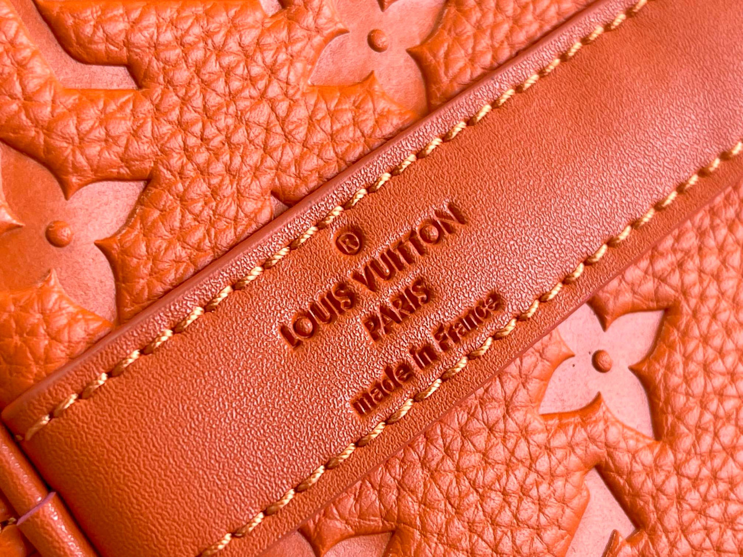 Louis Vuitton Keepall Bandouliere 50 Monogram Presbyopic Orange