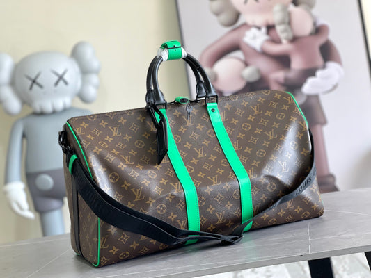 Louis Vuitton Keepall Bandouliere 50 Monogram In Brown Presbyopic