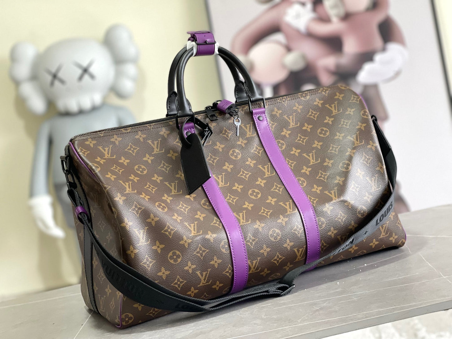 Louis Vuitton Keepall Bandouliere 50 Monogram In Brown Presbyopic