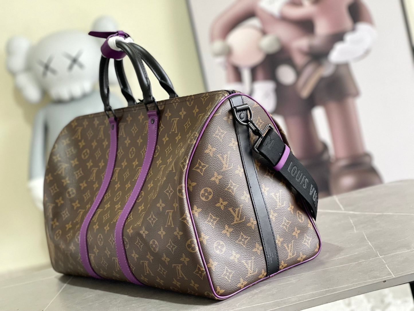 Louis Vuitton Keepall Bandouliere 50 Monogram In Brown Presbyopic