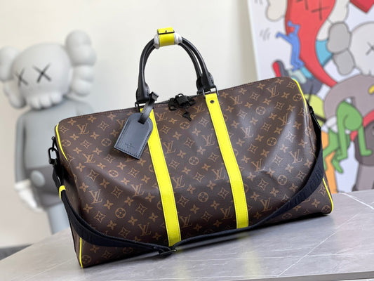 Louis Vuitton Keepall Bandouliere 50 Monogram In Brown Presbyopic