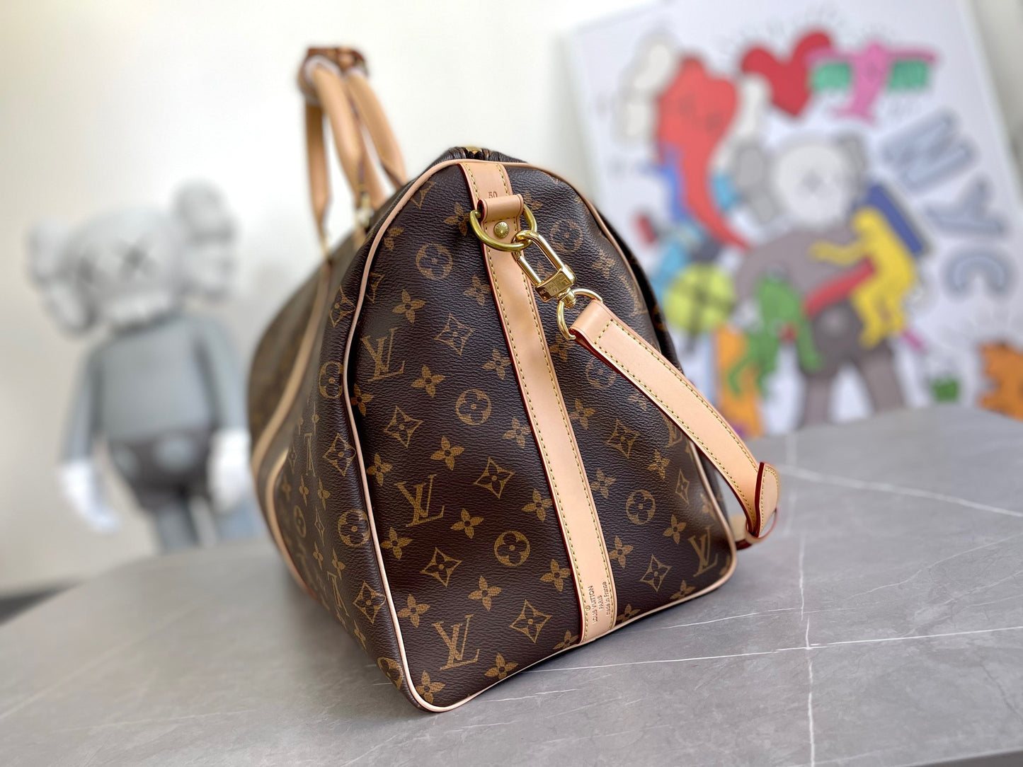 Louis Vuitton Keepall Bandouliere 55 Monogram Brown Presbyopic series