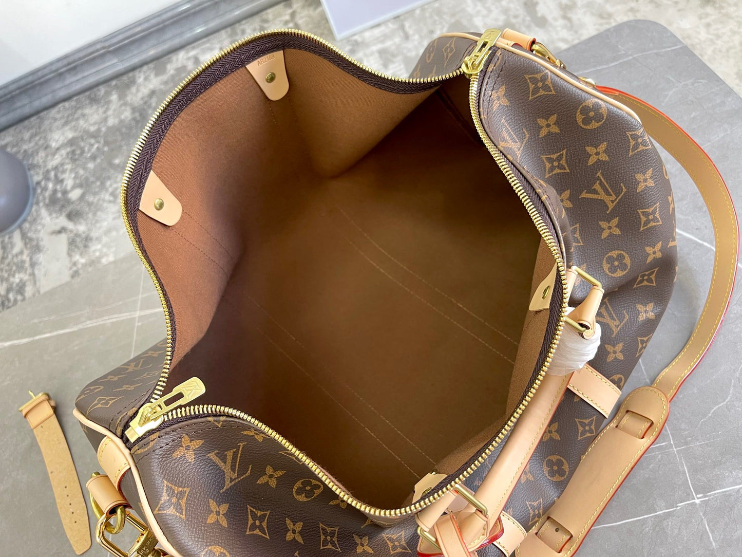 Louis Vuitton Keepall Bandouliere 55 Monogram Brown Presbyopic series