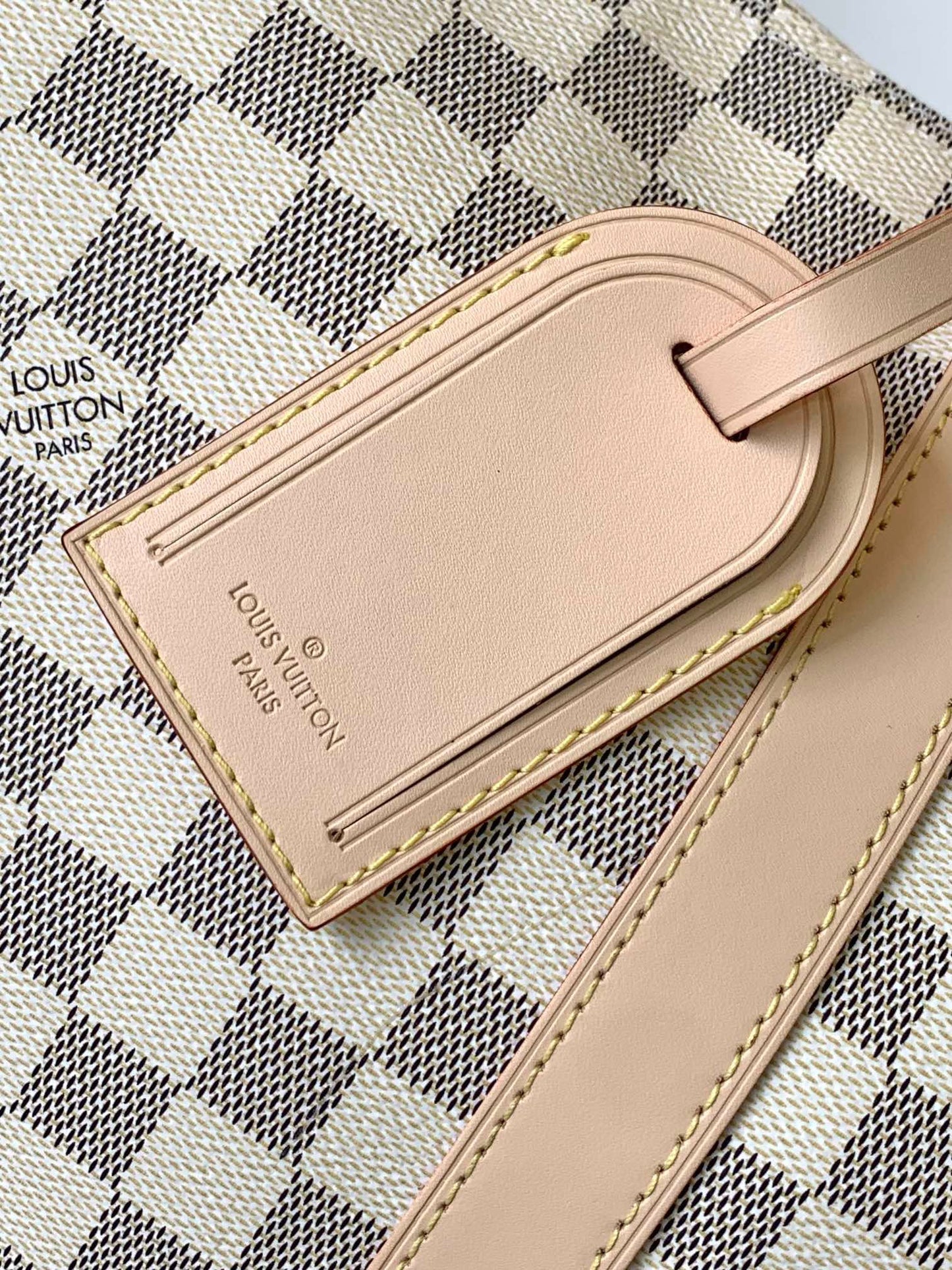 Louis Vuitton Keepall 55 Beige Checkerboard