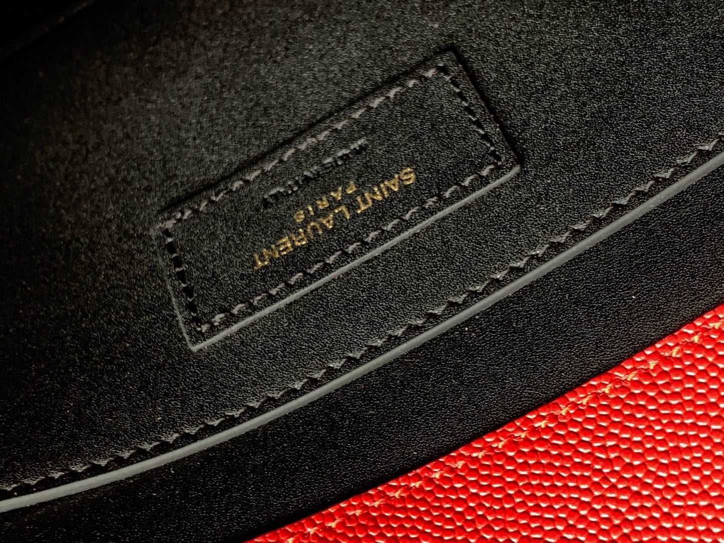 Saint Laurent Large Cassandra Bag In Red Calfskin