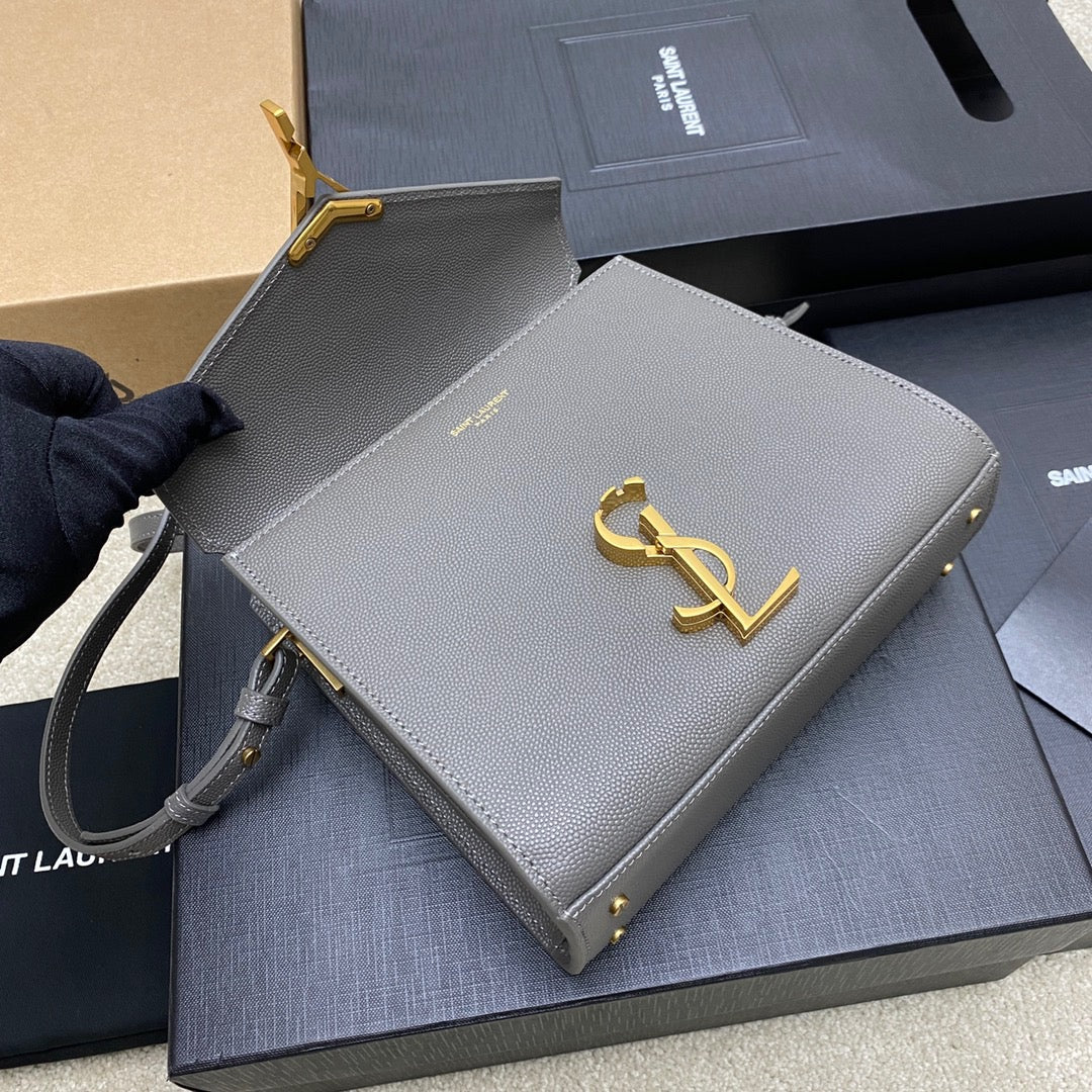 Saint Laurent Cassandra Bag In Haze Blue Calfskin