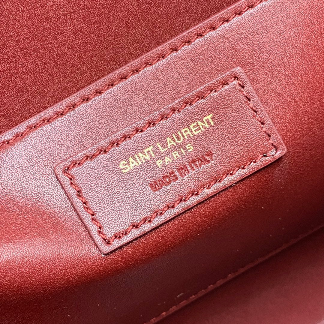 Saint Laurent Cassandra Bag In Dark Green Calfskin