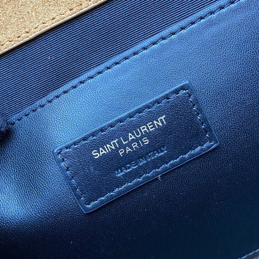 Saint Laurent Envelope Medium Quilted Burgundy Frosted Bag