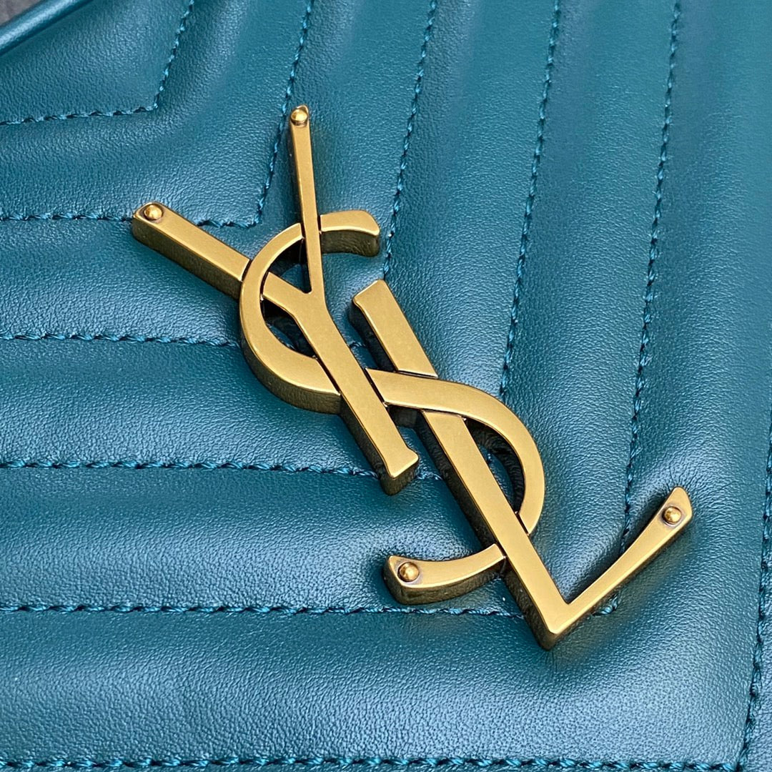 Saint Laurent Lou Bag In Jean Blue Calfskin