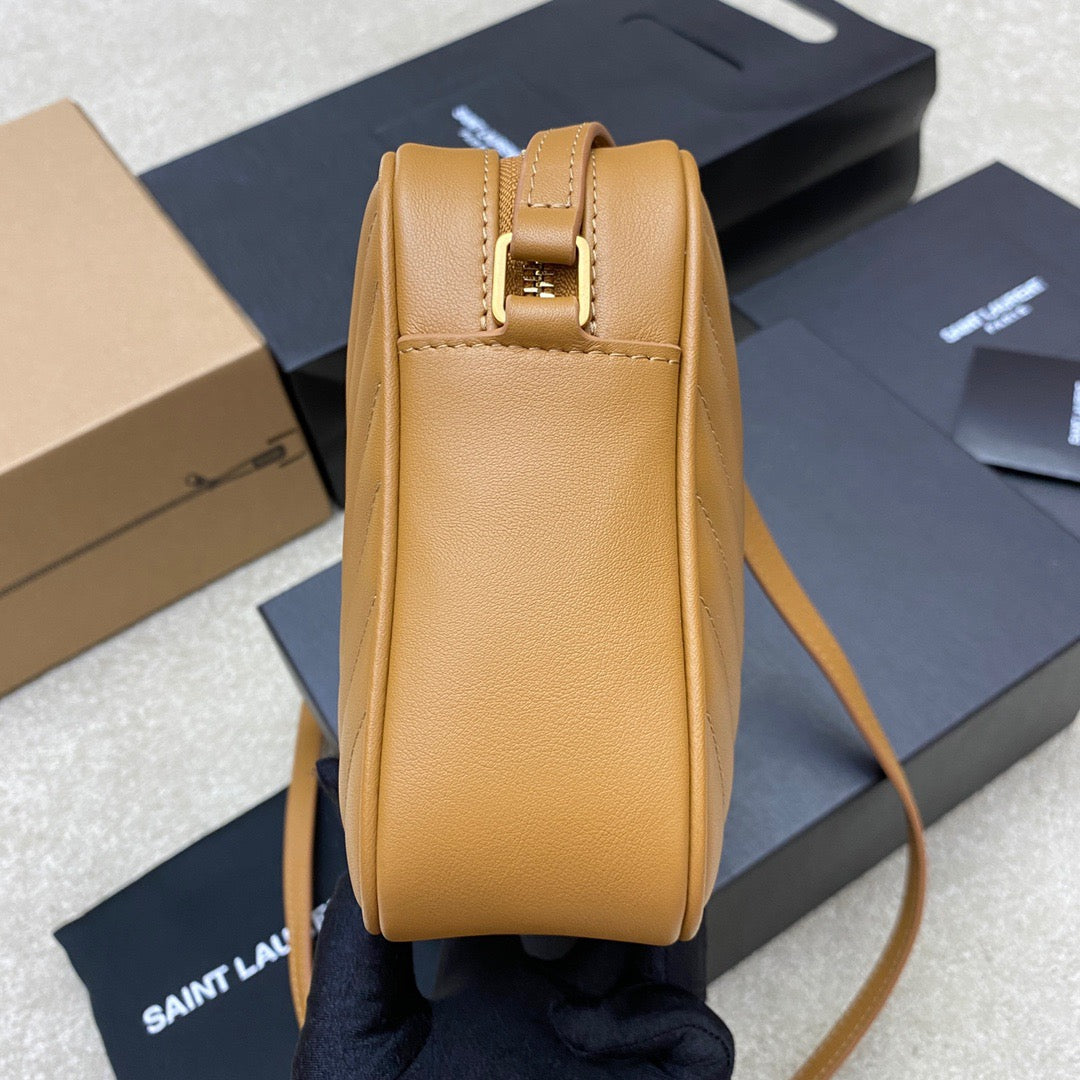 Saint Laurent Lou Bag In  Khaki Calfskin