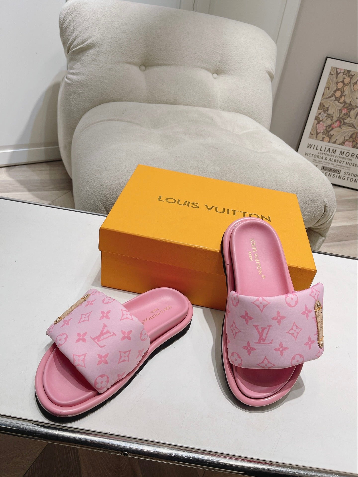 LV Denim Pink Presbyopic Slippers