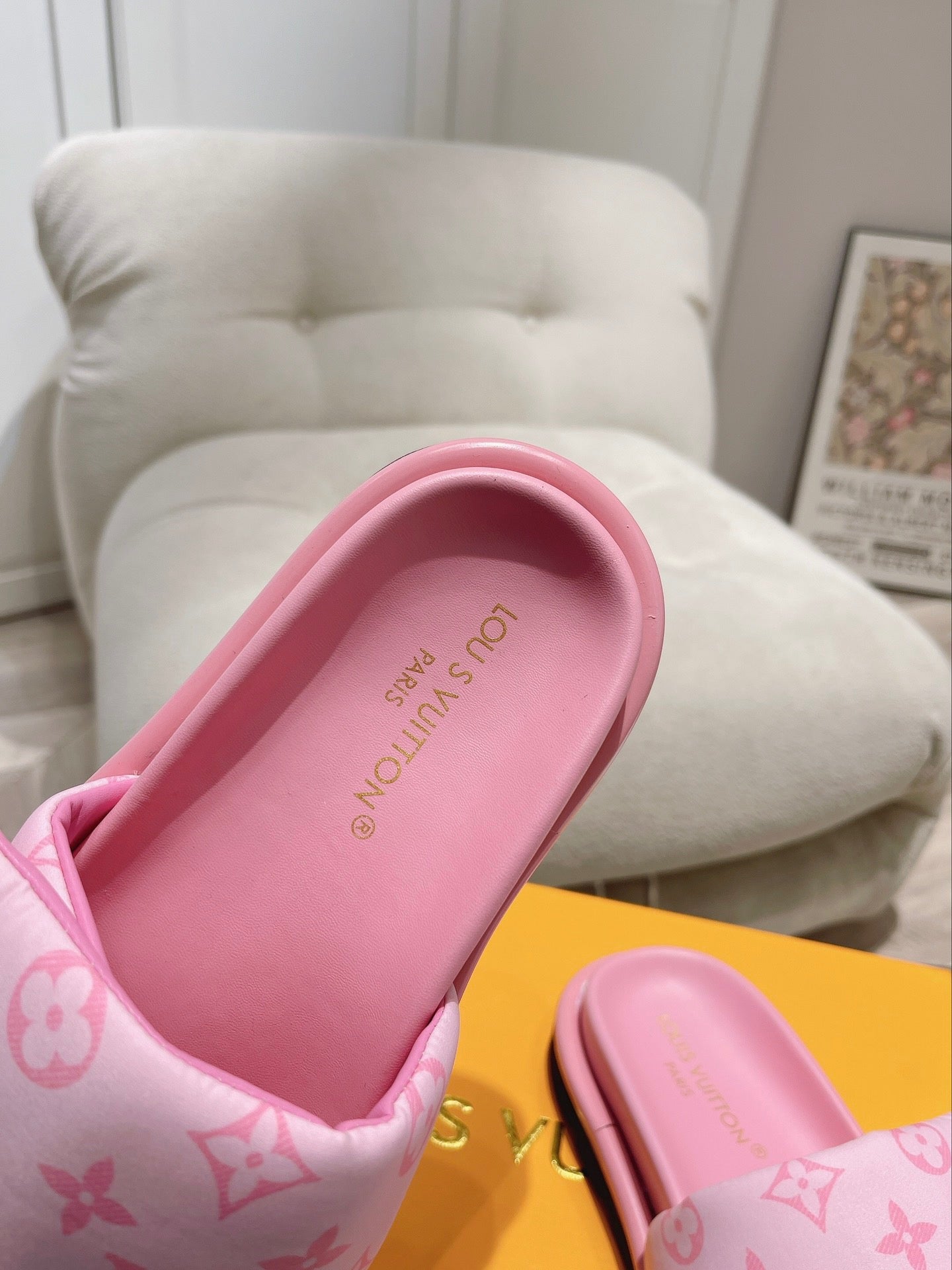 LV Denim Pink Presbyopic Slippers