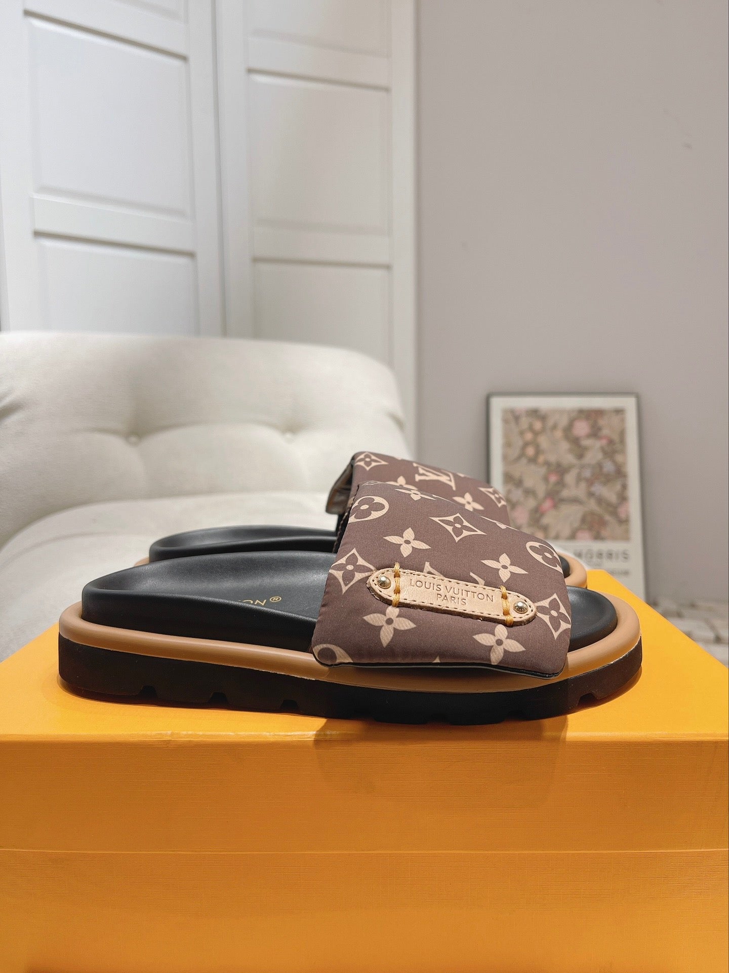 LV Brown Presbyopia Slippers