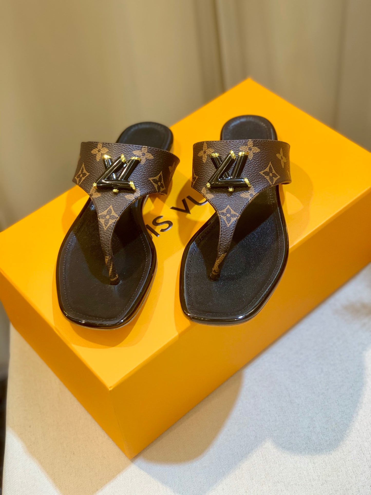 LV Dark Brown Presbyopia Slippers