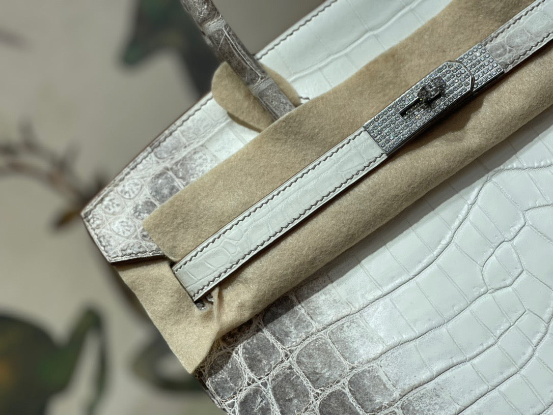 Hermes Birkin 30 Himalayan Crocodile Leather